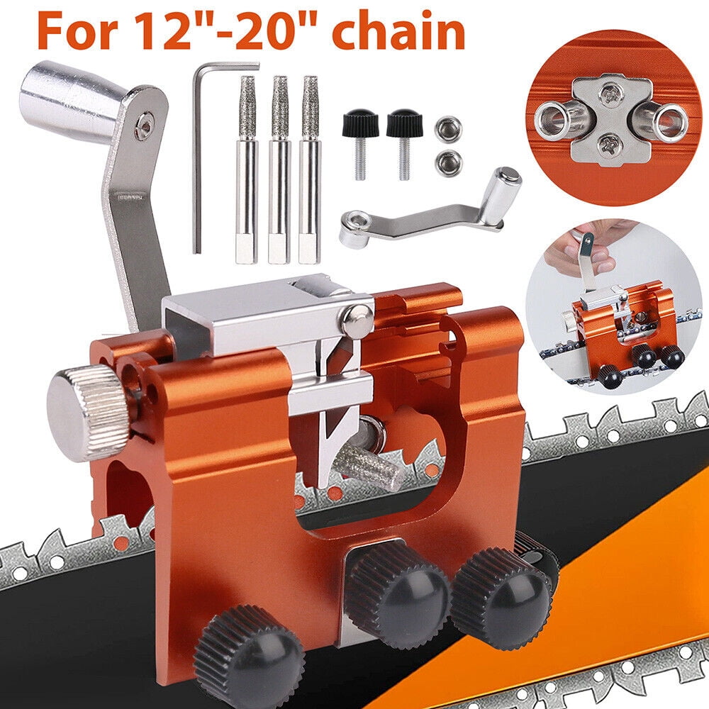 Portable Chainsaw Sharpening Jig Sharpener Kit for 1220" Chainsaw