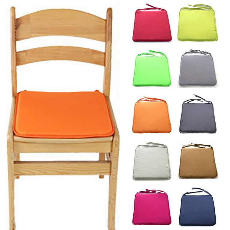 Orange seat cushions for kitchen chairs best sale