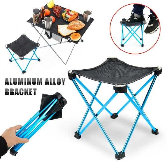 Portable Chair Foldable Table Chair Desk Camping BBQ Hiking Traveling Outdoor Picnic Ultra-light Chair