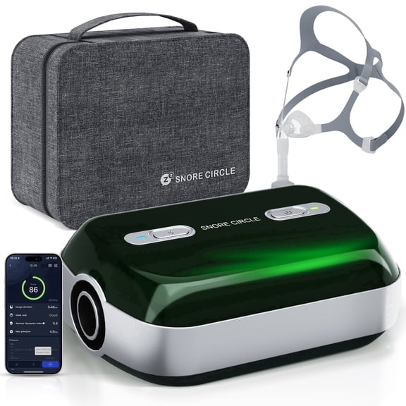Portable Channel Positive Pressure Airflow Modulation Equipment with Auto/Manual Settings,Under 37dB for Home and Travel Use
