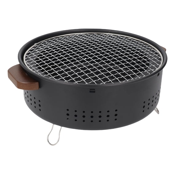 Portable Charcoal BBQ Grill Stove Stainless Steel Tabletop Barbecue Smoker for Outdoor Camping Backyard Cooking Picnic 34x34 Inches / 86.4x86.4 cm