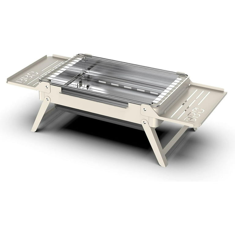 Charcoal Grills Barbecue Portable BBQ Stainless Steel Folding Grill Tabletop Outdoor Smoker BBQ for Picnic Garden Terrace Camping Travel Charcoal Grills Barbecue Portable BBQ Stainless Steel Folding Grill Tabletop Outdoor Smoker BBQ for Picnic Garden Terrace Camping Travel