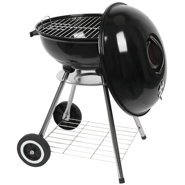 Rotating grill, with excellent step-by-step charcoal lifting system 