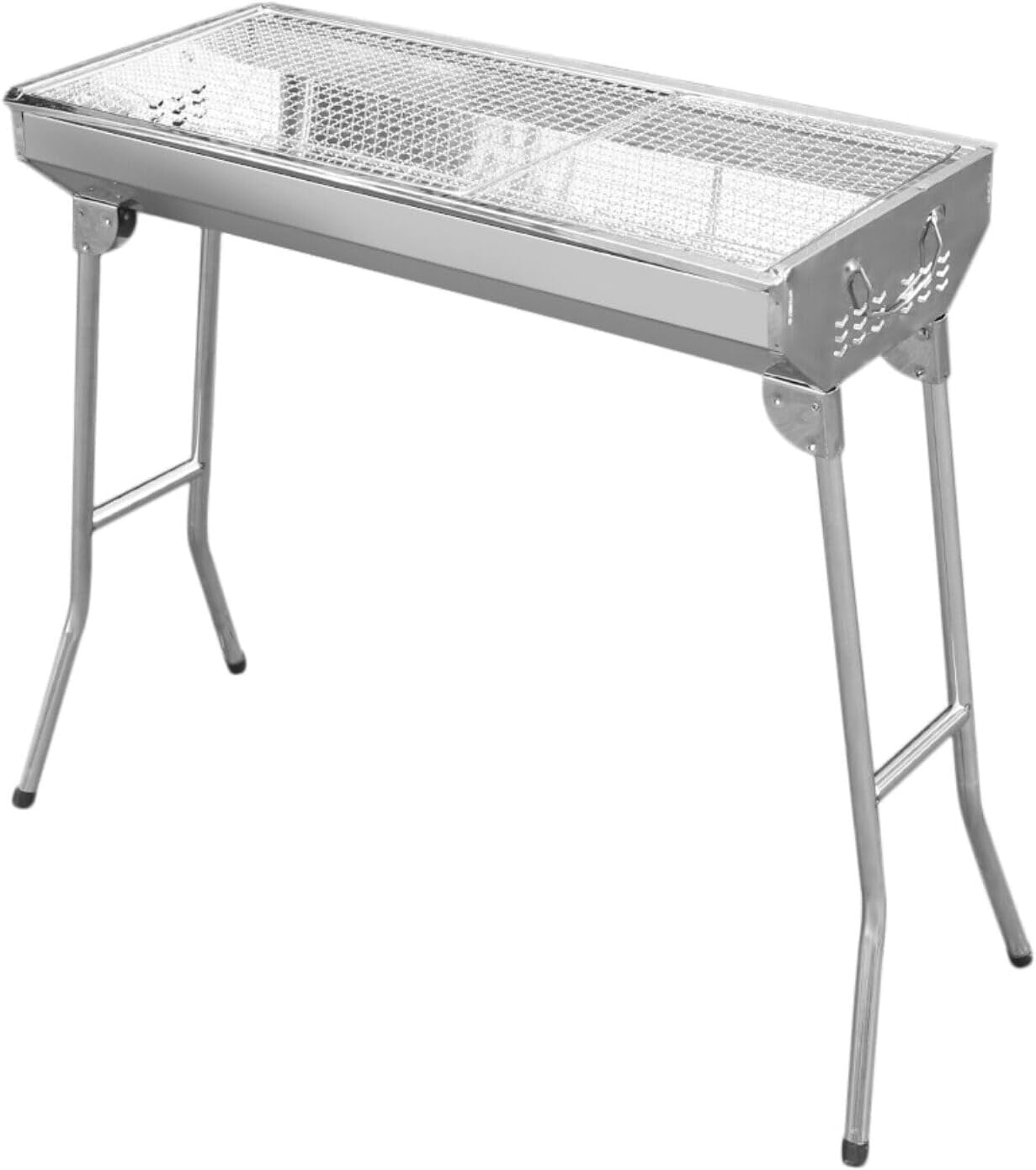 Portable Charcoal Grill with Stainless Steel Folding Legs