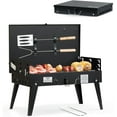 thumbnail image 1 of Portable Charcoal Grill, Foldable BBQ Grill Kit for Camping & Picnics - Mini Outdoor Grill 17.1”x10.8”x2.5” with Tool Set, 1 of 6
