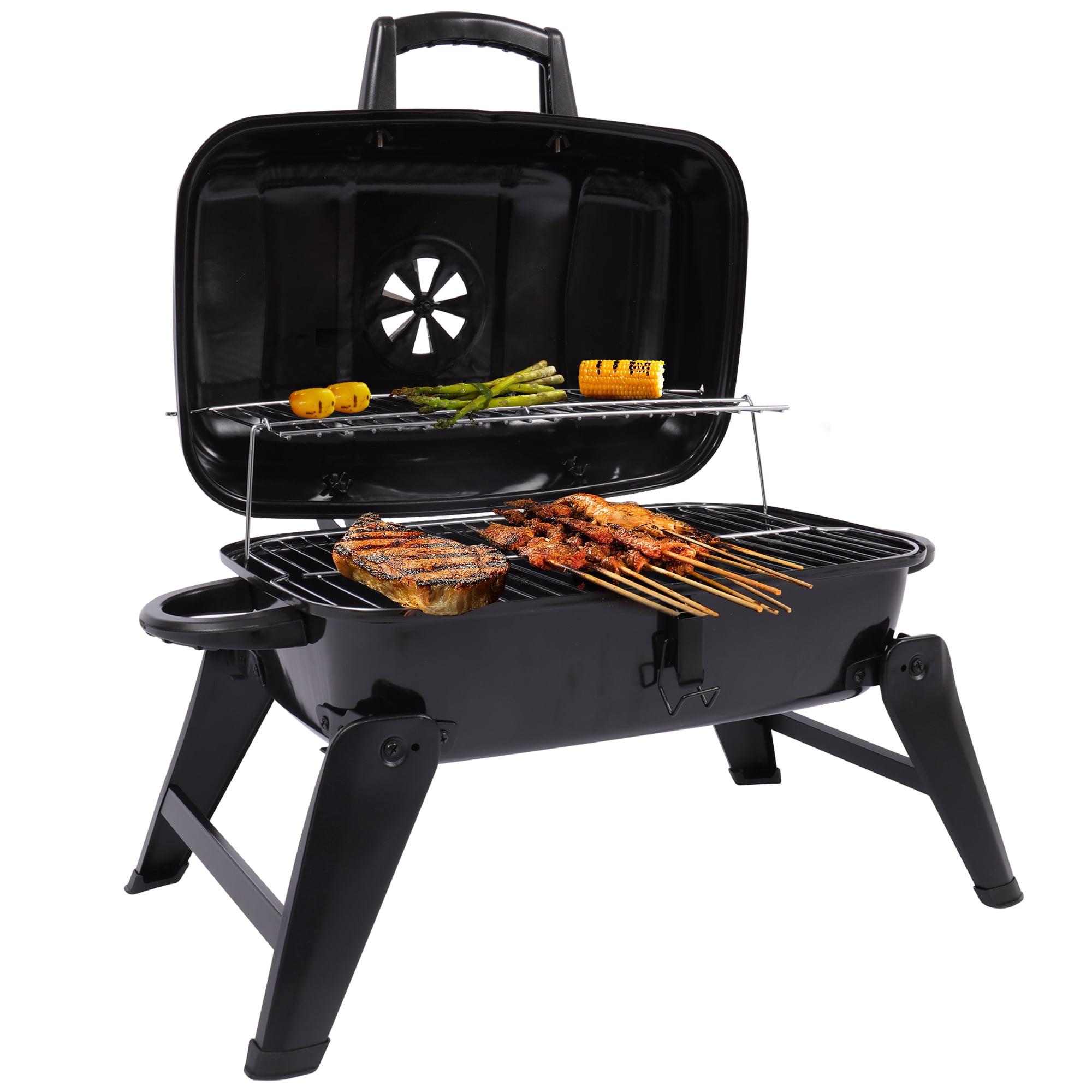 Portable Charcoal Grill Tabletop Small BBQ Grill For Outdoor Cooking Camping Tailgating Foldable Camping Grill For Picnics Black D4f24214 C1f9 4b0a B4ab Dfbe652f5282.7c9a63d5a2ab6e356194099a83356393