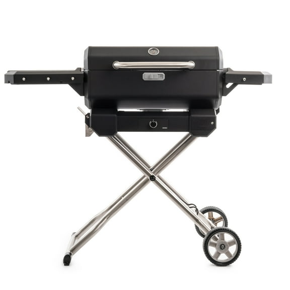 Portable Charcoal Grill and Smoker with cart and Analog Temperature Control