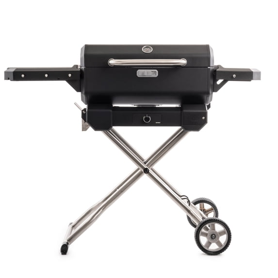 Portable Charcoal Grill and Smoker with cart and Analog Temperature Control