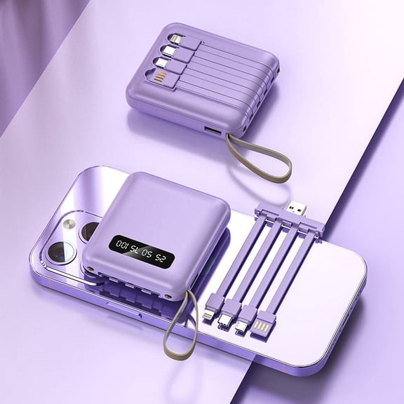 Portable Charger, 10000mAh 5V/3A Mobile Power, USB C In/Out High Speed Charging Battery Pack, External Mobile Phone Mobile Power, Compatible with iPhone 15 14 13 12 X Samsung S22 S21 Google iPad and m