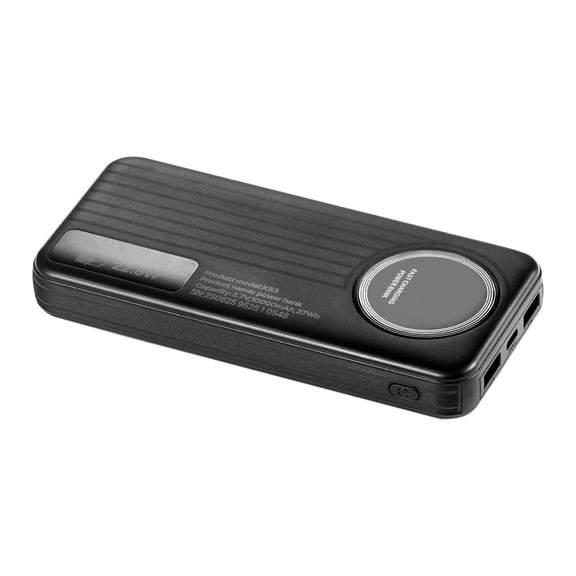 Portable Charger 10000mAh with Built-in Cables, Power Bank 6 Outputs 3 Inputs, Fast Charging Travel Battery Pack with USB-C, LED Display for iPhone, Samsung, Android