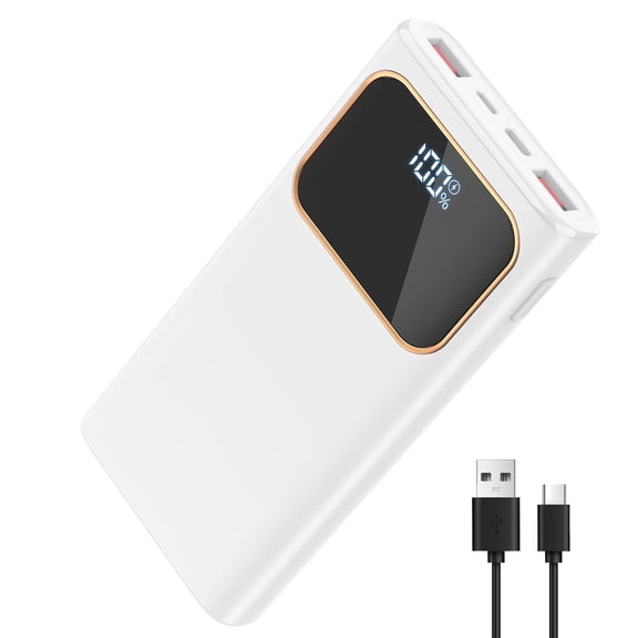 Portable Charger, 20000mAh Power Bank, 22.5W Fast Charging Battery Pack with USB C/USB A Output, Digital Display Portable Phone Charger for iPhone 17/16/15/14/13 Pro Samsung Google LG iPad AirPods