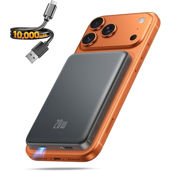 Portable Charger, 20000mAh Power Bank, 45W Power Bank Fast Charging, Battery Pack with C to C Cable, Battery Bank with Digital Display for iPhone Android Laptop etc(Black)