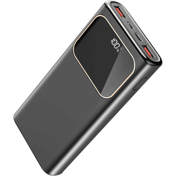 Portable Charger, 20000mah Power Bank, 22.5W Fast Charging Battery Pack with Usb-c/Usb-a Output, Digital Display Portable Phone Charger for iPhone 17/16/15/14/13 Pro Samsung Google LG iPad AirPods