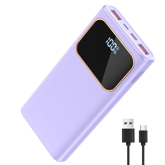 Portable Charger, 20000mah Power Bank, 22.5W Fast Charging Battery Pack with Usb-c/Usb-a Output, Digital Display Portable Phone Charger for iPhone 17/16/15/14/13 Pro Samsung Google LG iPad AirPods