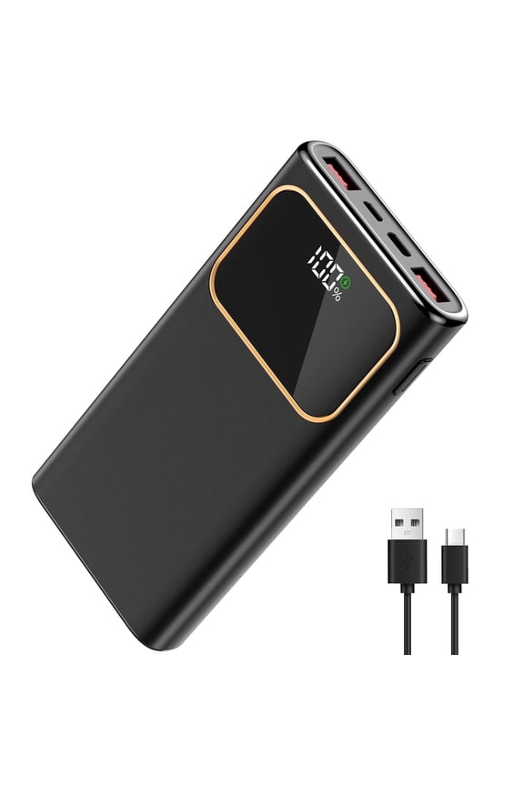 Portable Charger, 20000mah Power Bank, 22.5W Fast Charging Battery Pack with Usb-c/Usb-a Output, Digital Display Portable Phone Charger for iPhone 17/16/15/14/13 Pro Samsung Google LG iPad AirPods