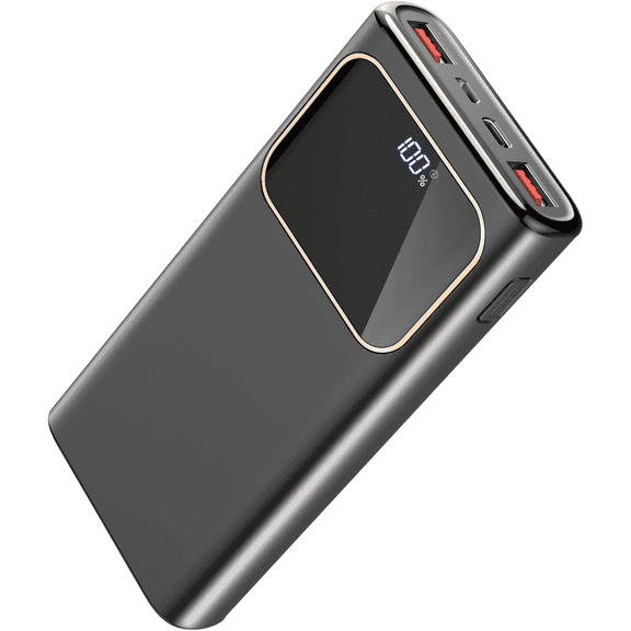 Portable Charger, 20000mah Power Bank, 22.5W Fast Charging Battery Pack with Usb-c/Usb-a Output, Digital Display Portable Phone Charger for iPhone 17/16/15/14/13 Pro Samsung Google LG iPad AirPods
