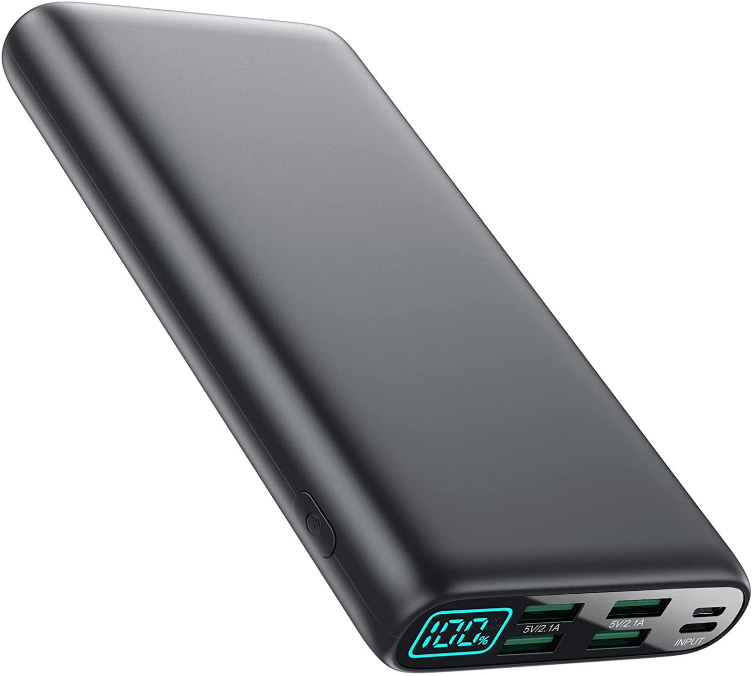 Portable Charger 38800mAh, LCD Power Bank, 4 USB, Dual Input