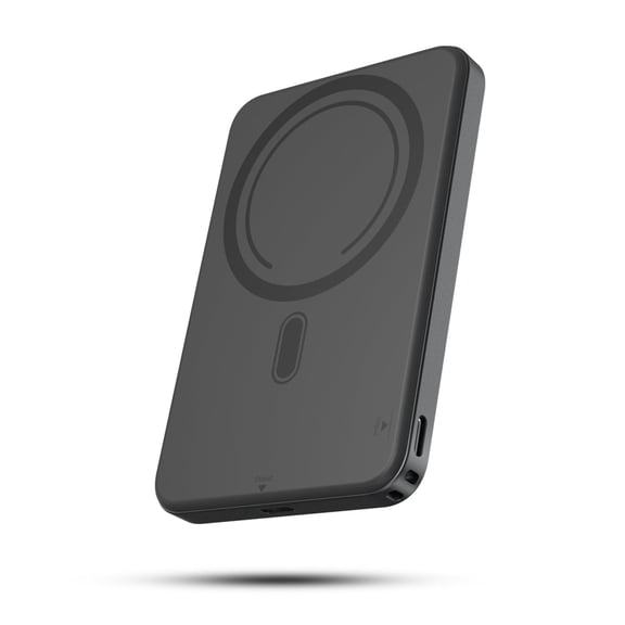 Portable Charger, 5000mAh Power Bank for iPhone, 20W PD Fast Charging, Ultral Slim Wireless Battery Pack Compatible with 17 16 15 14 13 12, Perfect Gift for Family, Black