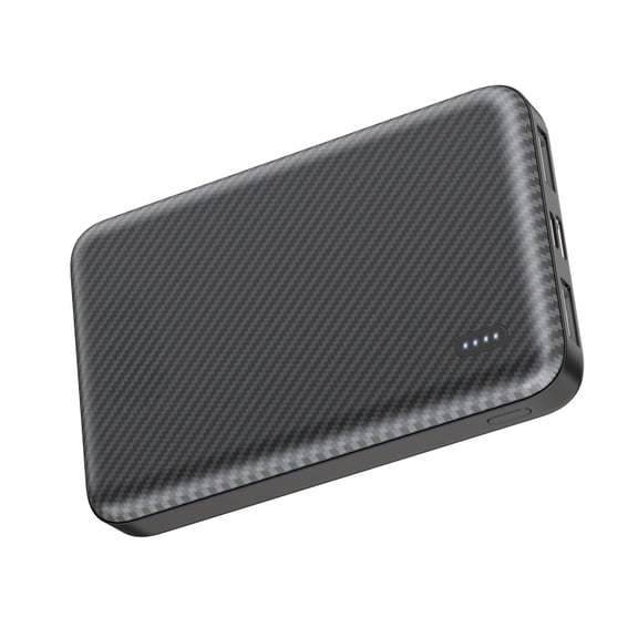 Portable Charger 5000mAh for Heated Jacket & Vest, Dual USB Output, USB-C/Micro Input, Credit Card-Sized Power Bank for Phone Tablet Gift