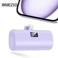 thumbnail image 1 of Breezio Portable Charger, 6000mAh Power Bank, USB-C Portable Phone Charger with Fast Charging (20W), Mini Battery Pack compatible for iPhone 15/16/17/Samsung, 1 of 10