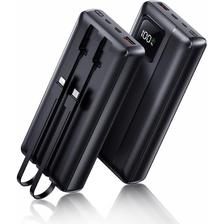 Gazsocy 40000mAh Rechargeable Portable Charger, Built-in Cables