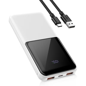 Portable Charger Power Bank, 10000mAh Mini Portable Battery Fast Charging Battery Pack Travel Essentials, PD 3.0 QC 4.0 External Phone Powerbank for iPhone Android Samsung and USB/USB-C Devices