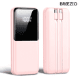 thumbnail image 1 of Portable Charger Power Bank - 20000mAh Fast Charging Portable Battery Pack with Built in USB-C(22.5W) and iOS(20W) Output Cables Compatible for iPhone Android Samsung Phone, Pink, 1 of 8