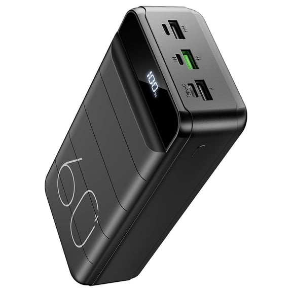 Portable Charger Power Bank 60000mAh 22.5W USB C Fast Charging Battery Bank with 4 Outputs & 3 Inputs LED Display Huge Capacity External Battery Bank LED Display for iphone, Samsung, Google etc