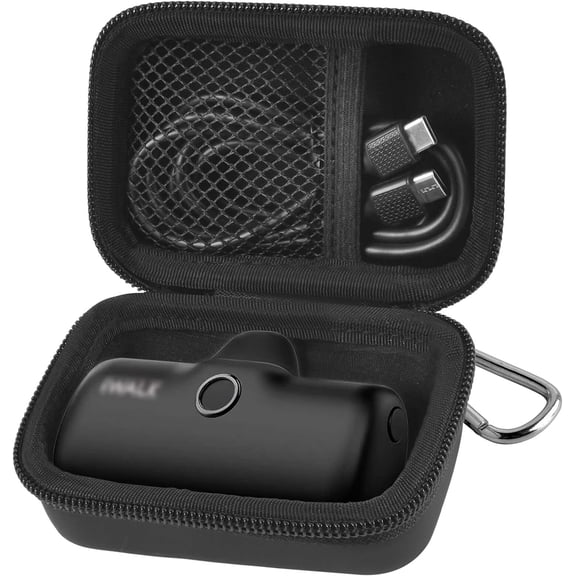 Portable Charger Power Bank Case for Swyop/for Feob/for Charmast/for JEJILL/for LanLuk/for VEGER/for iWALK/for Taegila/for Kuulaa and More Small Charging Battery Pack - Bag Only (Black)