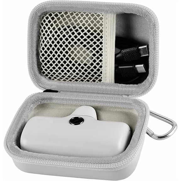 Portable Charger Power Bank Case for Swyop/for Taegila/for Kuulaa and More Small Charging Battery Pack - Bag Only (White)