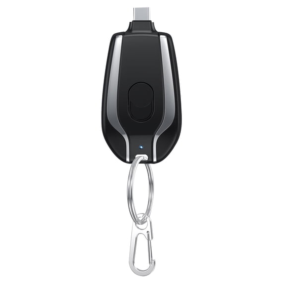 Portable Charger Power Bank Keychain Battery Pack 1500mAh Travel Mini Power Emergency Pod Small Cell Phone Charger