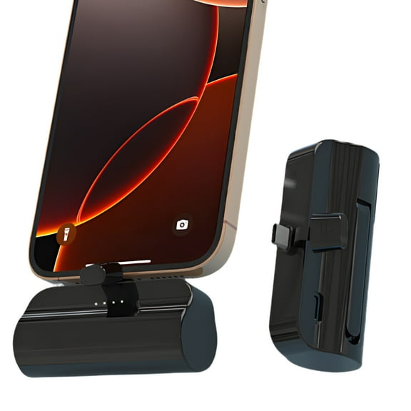 NIGOE Portable Charger USB C Power Bank 4500mAh Small Portable Phone Charger Android Compact Plug in Battery Pack Portable Compatible with iPhone 16, Galaxy, Moto, LG, Pixel, Black