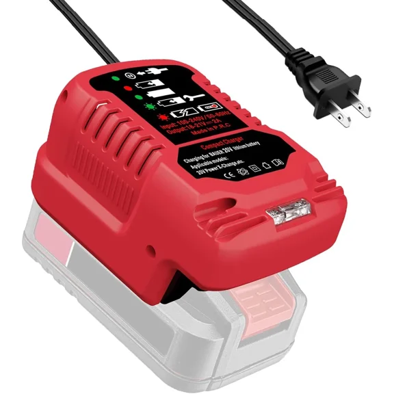 Portable Charger for Bauer 20V Li-ion Battery Charger Station with LED Indicator