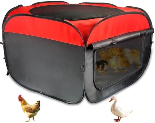 Portable Chicken Brooder Box Kit, Waterproof Chick Starter House with ...
