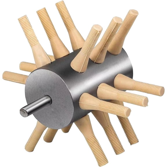 Portable Chicken Plucker - Easy-to-Use Labor-Saving Defeathering Tool, Portable for Chicken Goose Pigeon Quail(LR 18 Fingers, Medium)