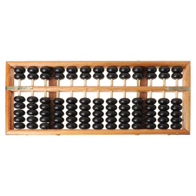 Portable Chinese 13 Digits Column Abacus Arithmetic Soroban Calculating ...