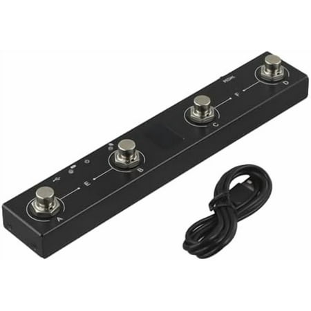 Portable Chocolate MIDI Controller For M-VAVE Rechargeable MIDI Footswitch Controller 4 Buttons Pedal$$Music