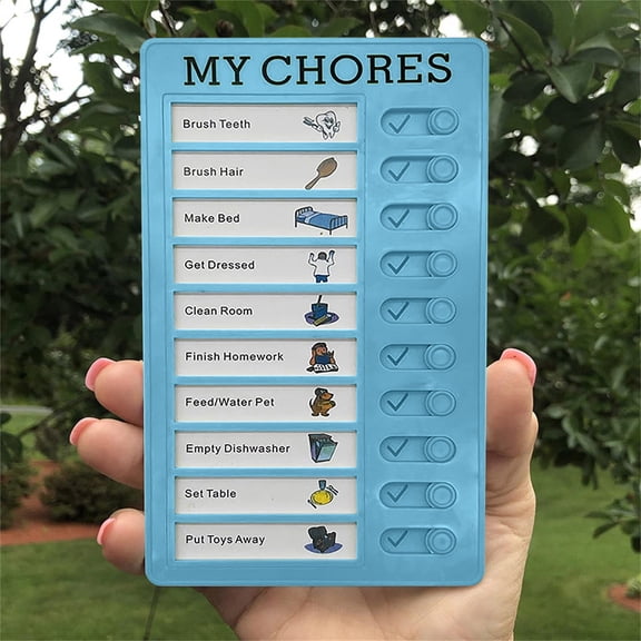 Portable Chore Chart Board,Dry Erase To-Do List and Checklist for Household Tasks and Travel Planning,Detachable DIY Message Board,B,1PC