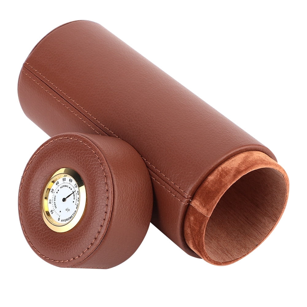 Portable Cigar Humidor Cedarwood Lined Cigar Box, Cigar Holder, For Travel Men
