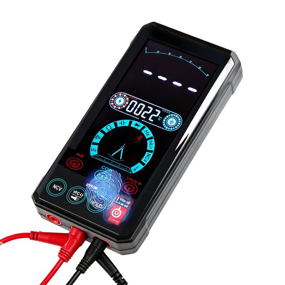 Portable Circuit Meter with Large Display, Auto Mode RMS Readings, Rechargeable Type-C NCV Support for Electricians and Hobby Work