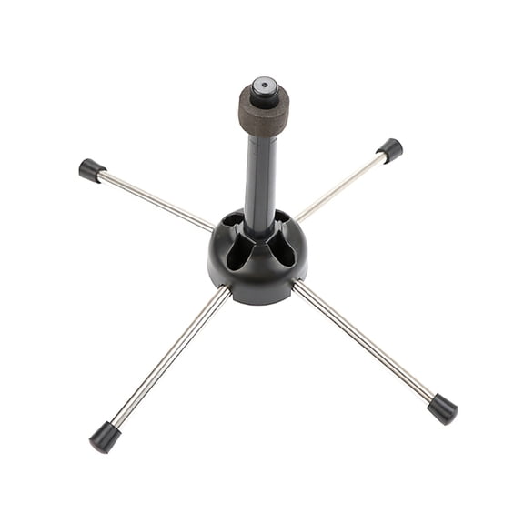Portable Clarinet Stand Foldable Support 4-Leg Holder Stand for Flute Clarinet Oboe Soprano Saxophone Wind Instrument