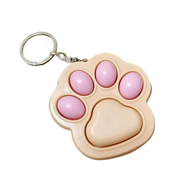 Portable Claw Keychain Stress Relief Toy Soft Silicone Keyring for Backpack Purse Travel Office Styles