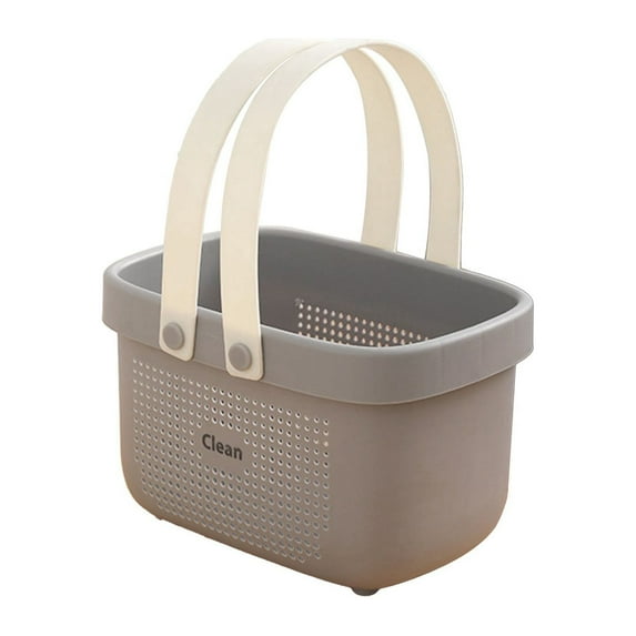 Portable Cleaner Caddy,Shower Bin,Plastic Storage Basket With Handle Portable Shower Caddy Tote Organizer Basket Bin For Bathroom Kitchen Dorm Room Bedroom(D)