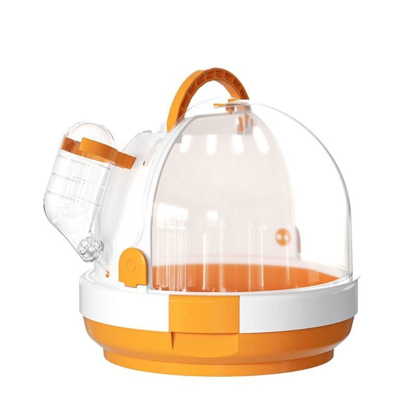 Portable Clear Bird Parrots Transport Cage Window Collapsible Carrier ...