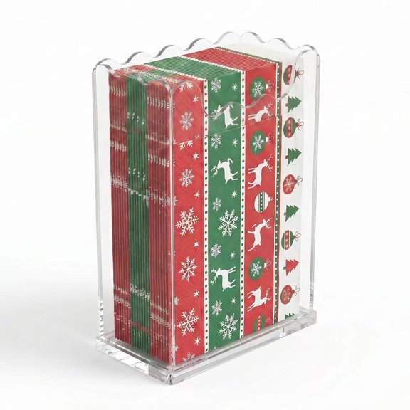 Portable Clear Card Display Box Multiple Layer Acrylic Organizers For Neat Spaces Acrylic Countertop Organizer for Magazine, Pamphlet, Booklets, Menu, Journals