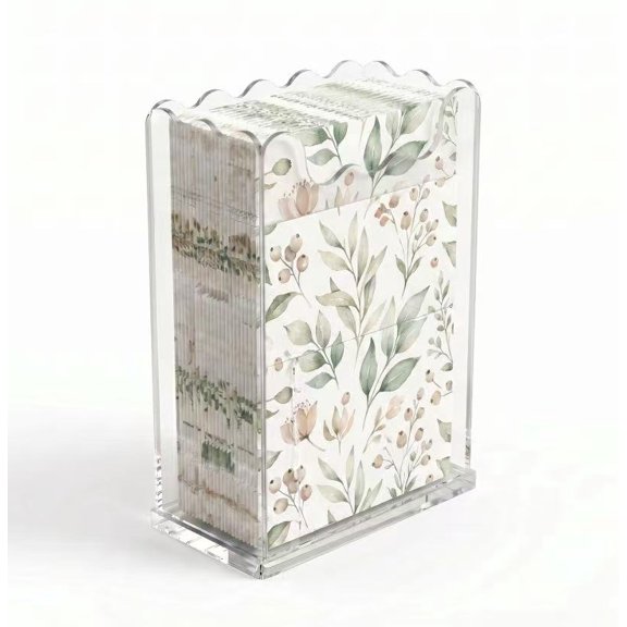 Portable Clear Card Display Box Multiple Layer Acrylic Organizers For Neat Spaces Acrylic Countertop Organizer for Magazine, Pamphlet, Booklets, Menu, Journals