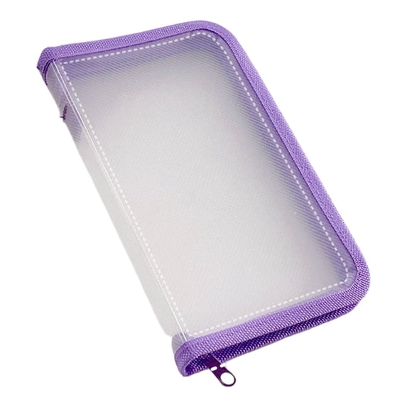 Portable Clear Zipper Storage Pouch 8.3" Waterproof Zipper Bags for Office Board Game Puzzles Cosmetics Travel Accessories Home Organization