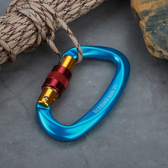 Portable Climbing Lock: Anti,Slip Design Clear Load Indicators, Lightweight Alloy Steel Carabiner