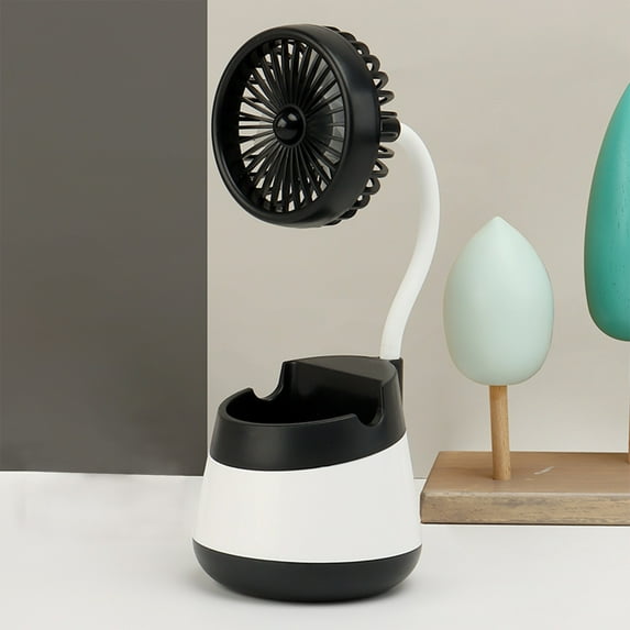 Portable Clip Fan Battery Operated, 3 Speeds USB Rechargeable Mini Table Fan,Desktop Fan Pencil Storage Cute Small Fan Home For Families Desktop Storage Ornaments for Home Office Bedroom