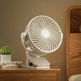 thumbnail image 1 of Portable Clip on Fan Battery Operated, Small Powerful 3 Speed Quiet 360° Rotate, USB Rechargeable Mini Personal Cooling Fan for Home Office Bedroom Dorm Camping -White, 1 of 4